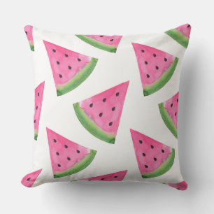 Coussin Watercolor Watermelon Motif