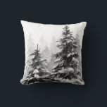 Coussin Watercolor winter forest Christmas tree<br><div class="desc">Watercolor winter forest Christmas tree est une illustration painting illustration</div>