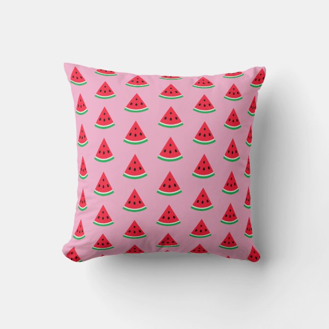 Coussin Watermelon Throw Pillow (Recto)