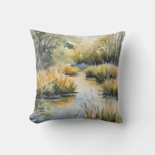 Coussin Waterscape Creek Reeds