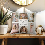 Coussin We Love You Mom Photo Collage Keepsaké<br><div class="desc">Un joli collage de 6 photos coussin personnalisé pour maman avec des photos préférées de ses enfants précieux fait un merveilleux cadeau à Noël ou la fête des mères. Personnalisez ce coussin avec vos photos sélectionnées ainsi que les noms des enfants dans le modèle texte. L'arrière - plan blanc se...</div>