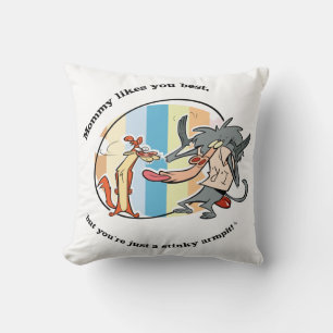 Coussin Weasel & Baboon "Maman aime mieux que toi"