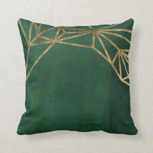 Coussin Web Gold et Green Jungle