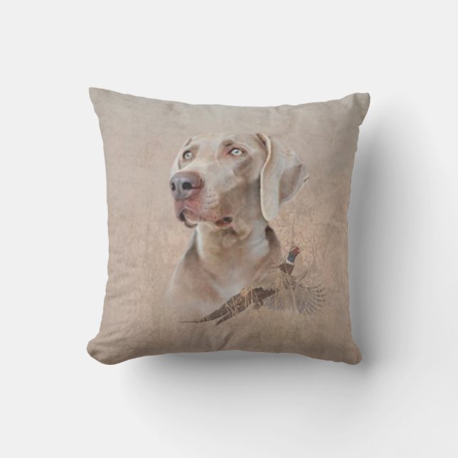 Coussin Weimaraner Poster Canvas Imprimer Tapisserie Acryl (Recto)