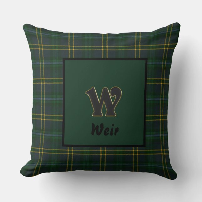 Coussin Weir Original Tartan écossais (Recto)