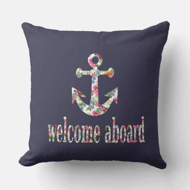 Coussin welcome aboard (Recto)