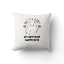 Welcome to Our Haunted Home Spooky Ghost Halloween