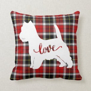 Coussin West Highland Terrier Chien race T-shirt d'amour
