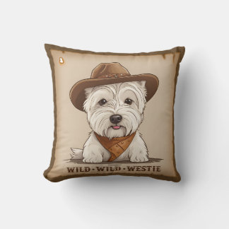 Coussin Westie Cushion - Wild, Wild Westie