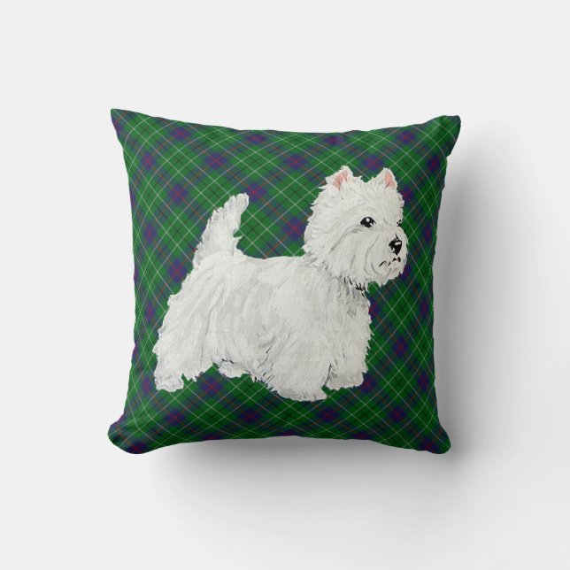 Coussin Westie debout (Recto)