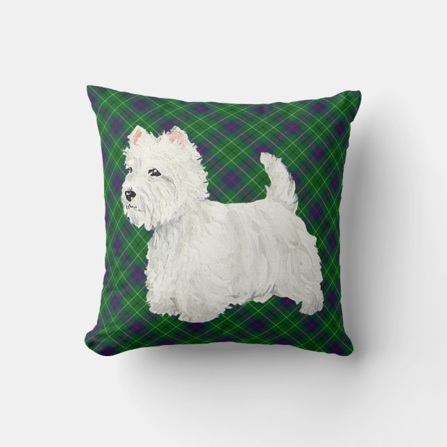 Coussin Westie debout (Recto)