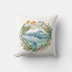 Coussin Whale Garden