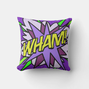 Coussin WHAM Comic Book Moderne Cool Amusement