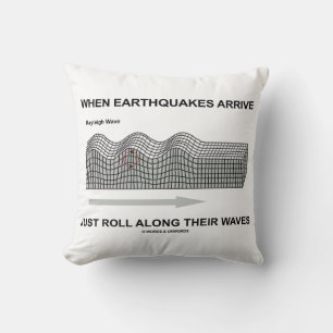 Coussin When Earthquakes Arrive Roll Along Waves