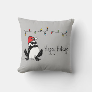 Coussin Whimsical Christmas Frog