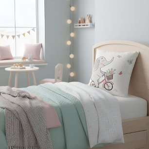 Coussin Whimsical Elephant vélo d'équitation - Enfants Des