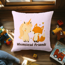 Whimsical Friends Unicorn & Fox | Animal magique