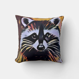 Coussin Whimsical Raccoon - Un design inspiré par la natur