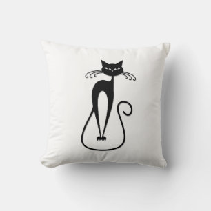 Coussin Whimsical Skinny Chat noir