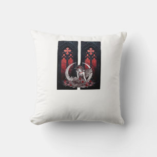 Coussin Whimsigoth Fairy Style gothique classique