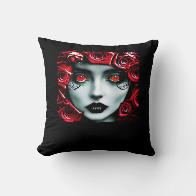 Coussin Whimsigoth - Forêts mystiques et magie de la lune (Recto)
