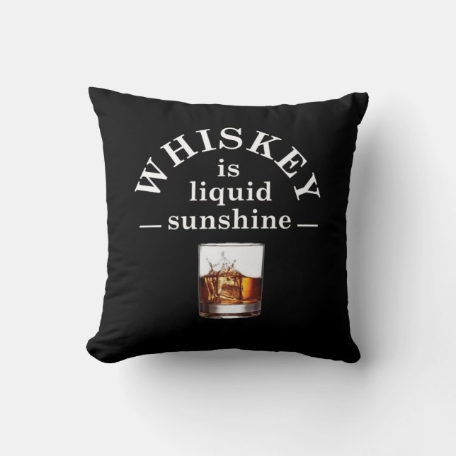 Coussin Whiskey cite d'étranges paroles d'alcool (Recto)