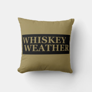Coussin Whiskey weather, drôle de citations à boire