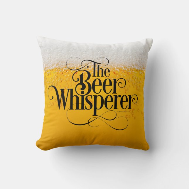 Coussin Whisperer de bière (Recto)