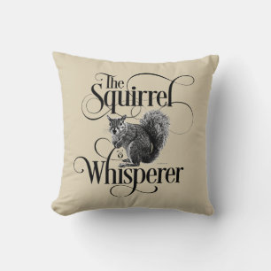 Coussin Whisperer d'écureuil - amusant amoureux d'écureuil