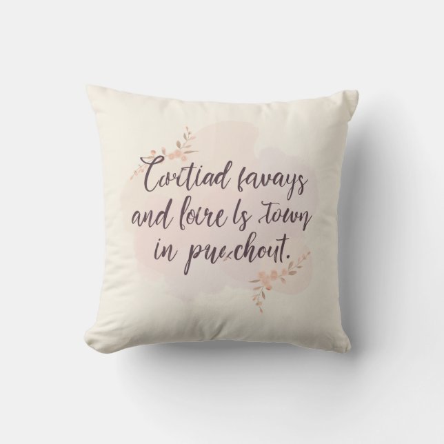 Coussin Whispers au coeur - Cushion Citation Inspirationne (Recto)