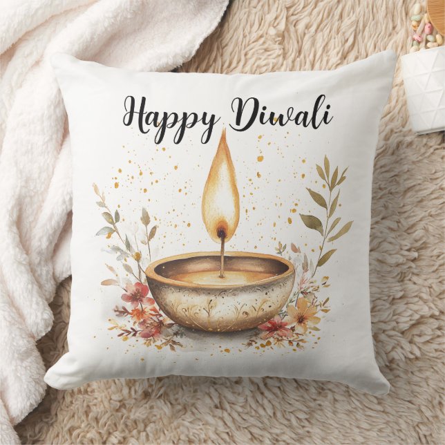 Coussin Whispers of Flame, Diwali (Couverture)