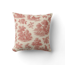 Whispers of the Countryside - Red Toile Throw Pill