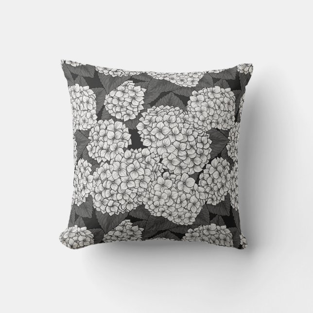 Coussin White hydrangea (Recto)