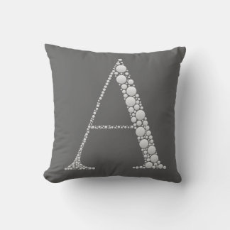 Coussin White Letter A Pillow – MinimalMonogram Home Decor
