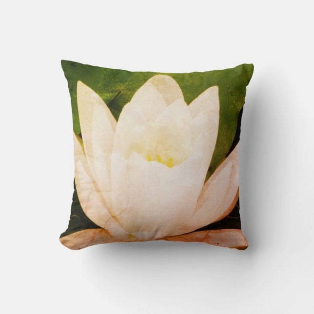 Coussin White lotus (Recto)