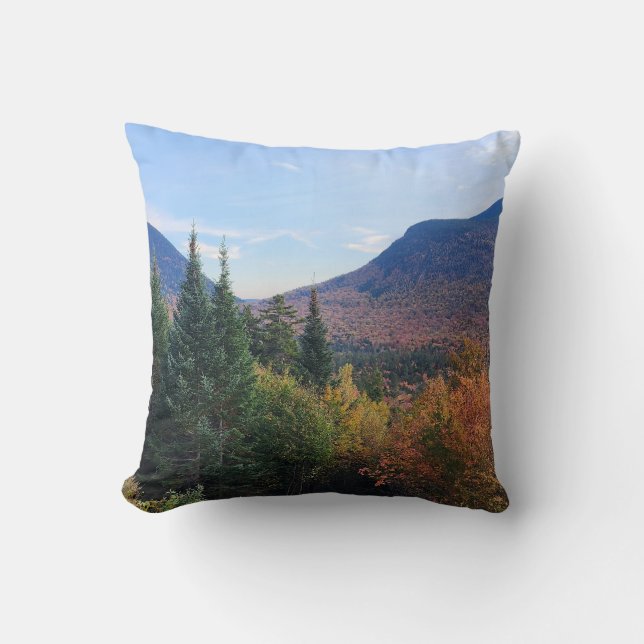 Coussin White Mountains New Hampshire feuillage d'automne (Recto)