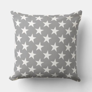 Coussin White Star Modern Elegant gris couleur Arrière - p