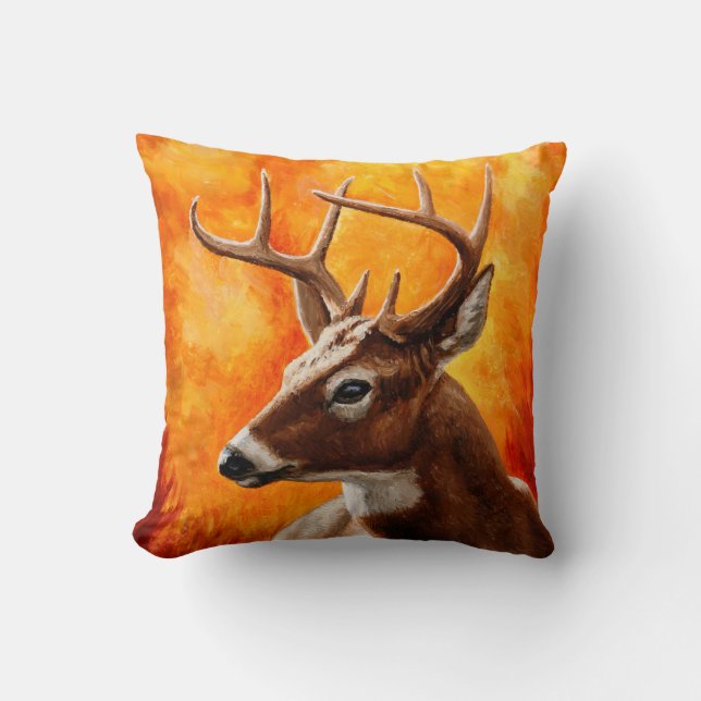 Coussin Whitetail Deer (Recto)