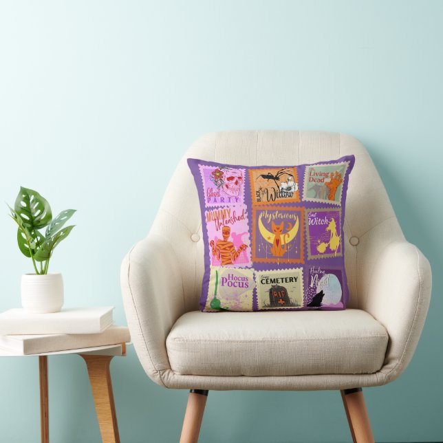 Coussin Wicked Halloween Stamp Collections Multi-colored (Chaise)