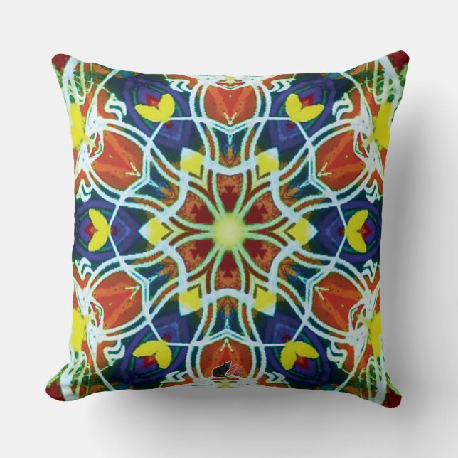 Coussin Wicker Kaleidoscope (Recto)