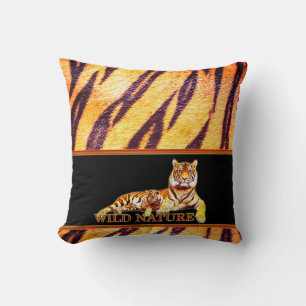 Coussin WILD NATURE - collection de dessins TIGER