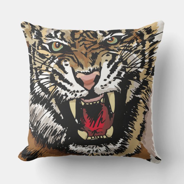 Coussin Wild Tiger (Recto)