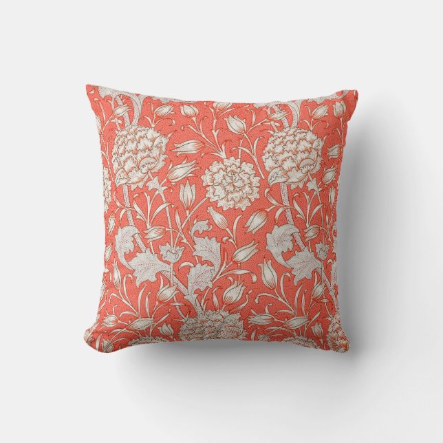 Coussin Wild Tulip par William Morris  (Recto)