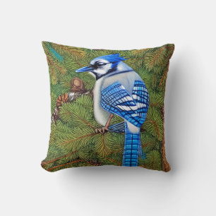 Coussin Wilderness À feuillage persistant Blue Jay
