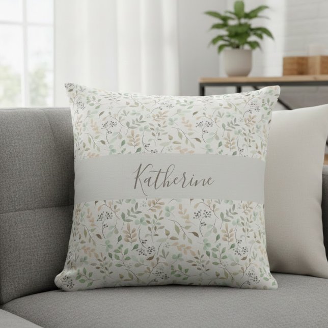 Coussin Wildflower Boho Personalized (Créateur téléchargé)