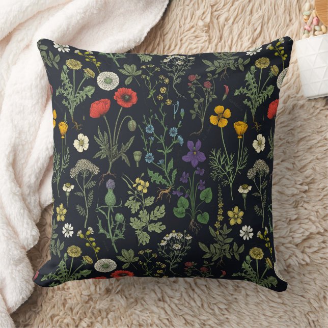 Coussin Wildflowers collage (Couverture)