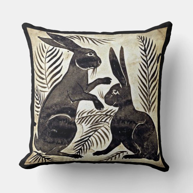 Coussin William De Morgan Rabbits (Recto)