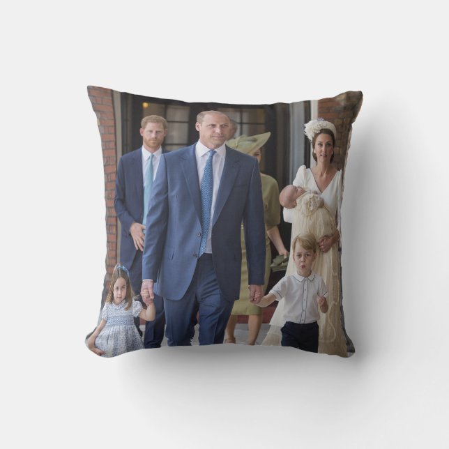 Coussin William, Kate et les enfants (Recto)