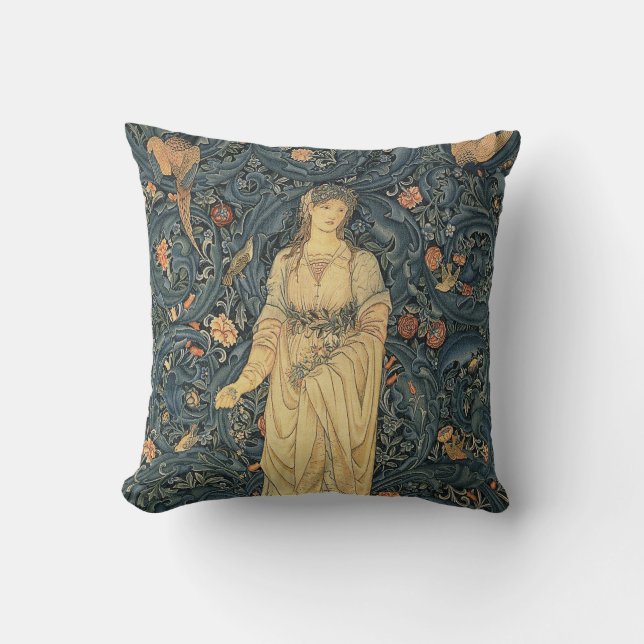 Coussin William Morris antique Flora (Recto)