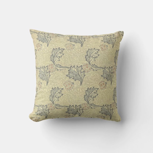 Coussin William Morris Apple conçoivent (Recto)
